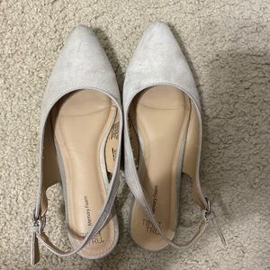 Size 7 time and tru cream colored flats